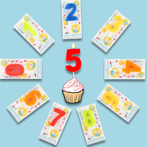 Geburtstagskerzen als Zahlen - Zahlenkerzen zum Geburtstag oder für jeden Anlass