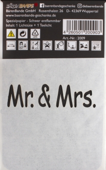 Preview: Lichttüte Mr. & Mrs. Rückseite