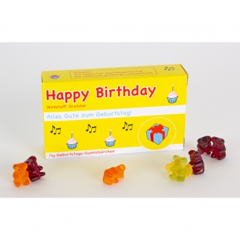 Happy Birthday-Gummibärchen
