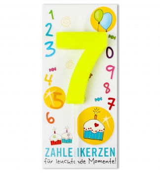 Zahlenkerze Nr. 7