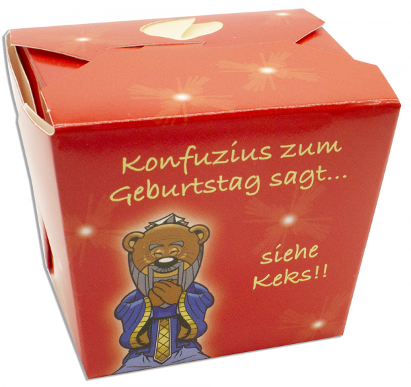 Happy Birthday-Keks Rückseite
