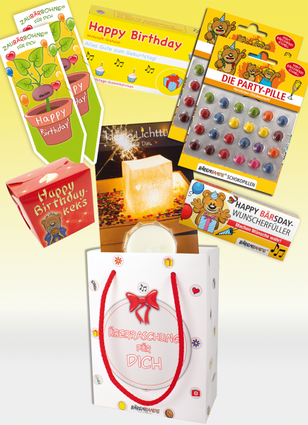 Geschenkset Geburtstag Happy Birthday groß