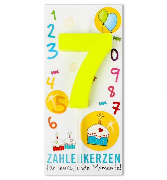 Zahlenkerze Nr. 7